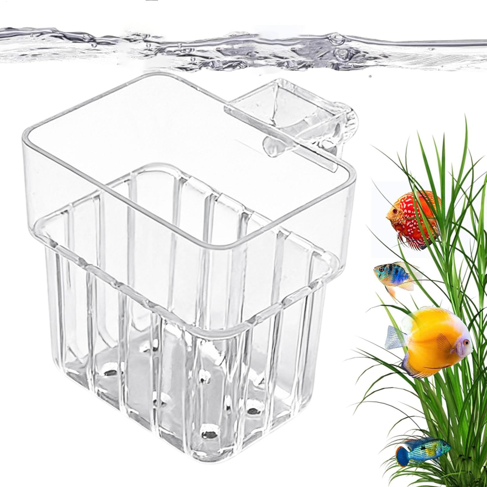 Aquarium Plant Holder - 투명한 걸이형 수족관 식물 홀더 화분