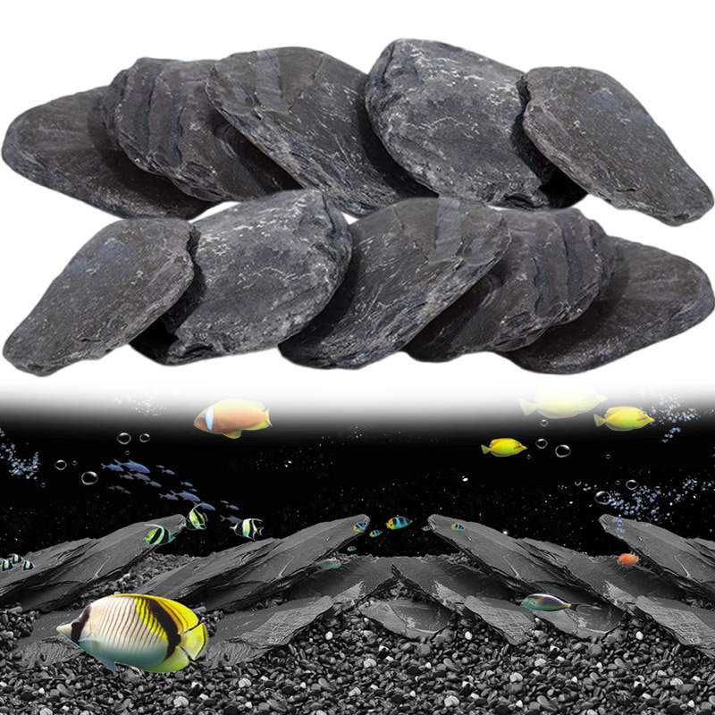 Planted Aquarium Hardscape - 500g/1000g 수족관 슬레이트 칩 – 새우