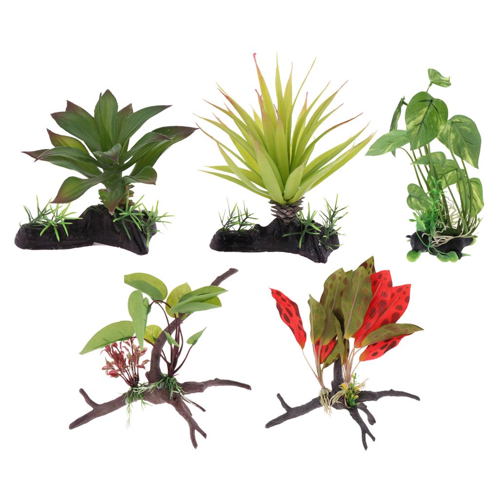 Planted Aquarium Jungle - 파충류 테라리움 식물 인공 정글 덩굴