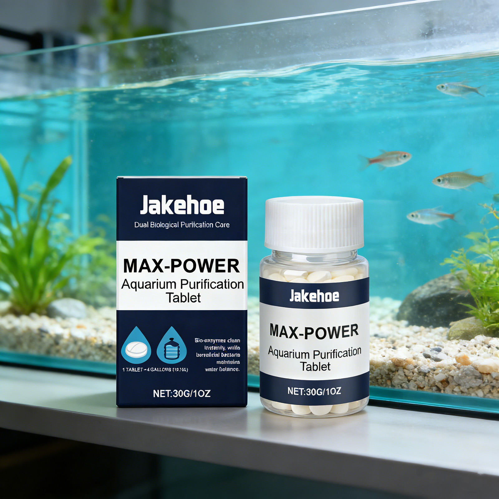 Planted Aquarium Algae Remover - 수족관용 조류 제거제, 흐린 녹색 물을