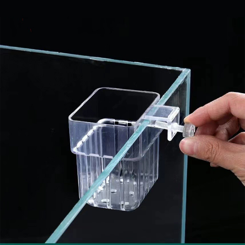 수족관 식물 홀더 투명한 걸이형 화분, 어항 수생 식물 - Aquarium Plant Holder 리뷰 및 가격