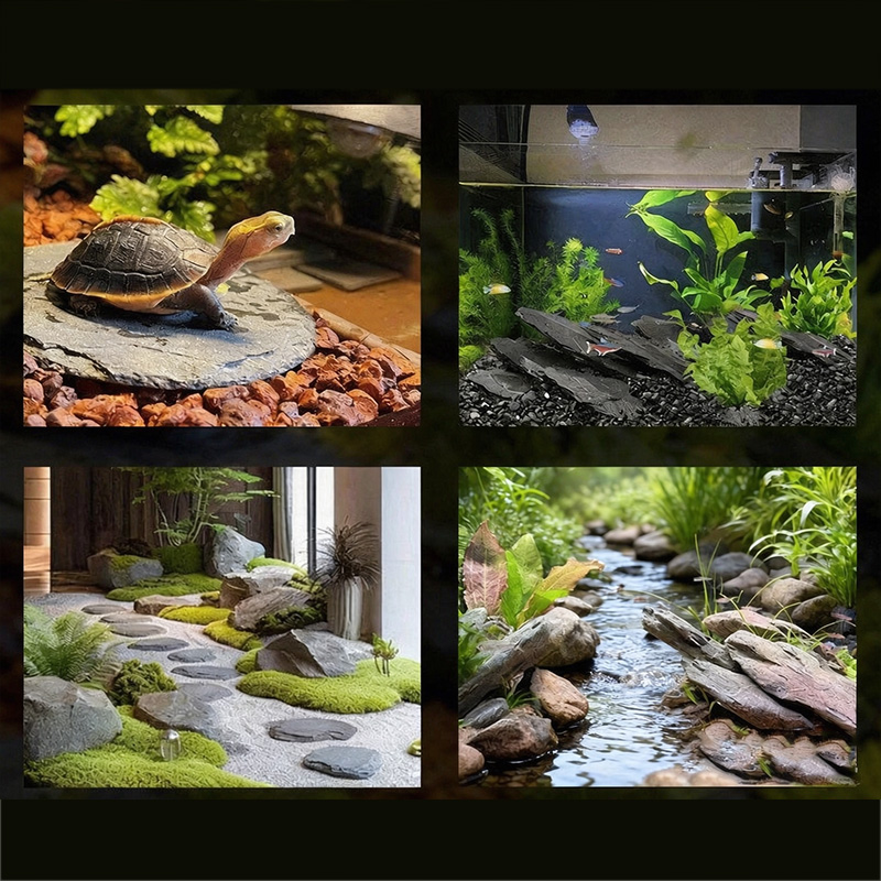 500g/1000g 수족관 슬레이트 칩 – 새우 은신처 - Planted Aquarium Hardscape 리뷰 및 가격