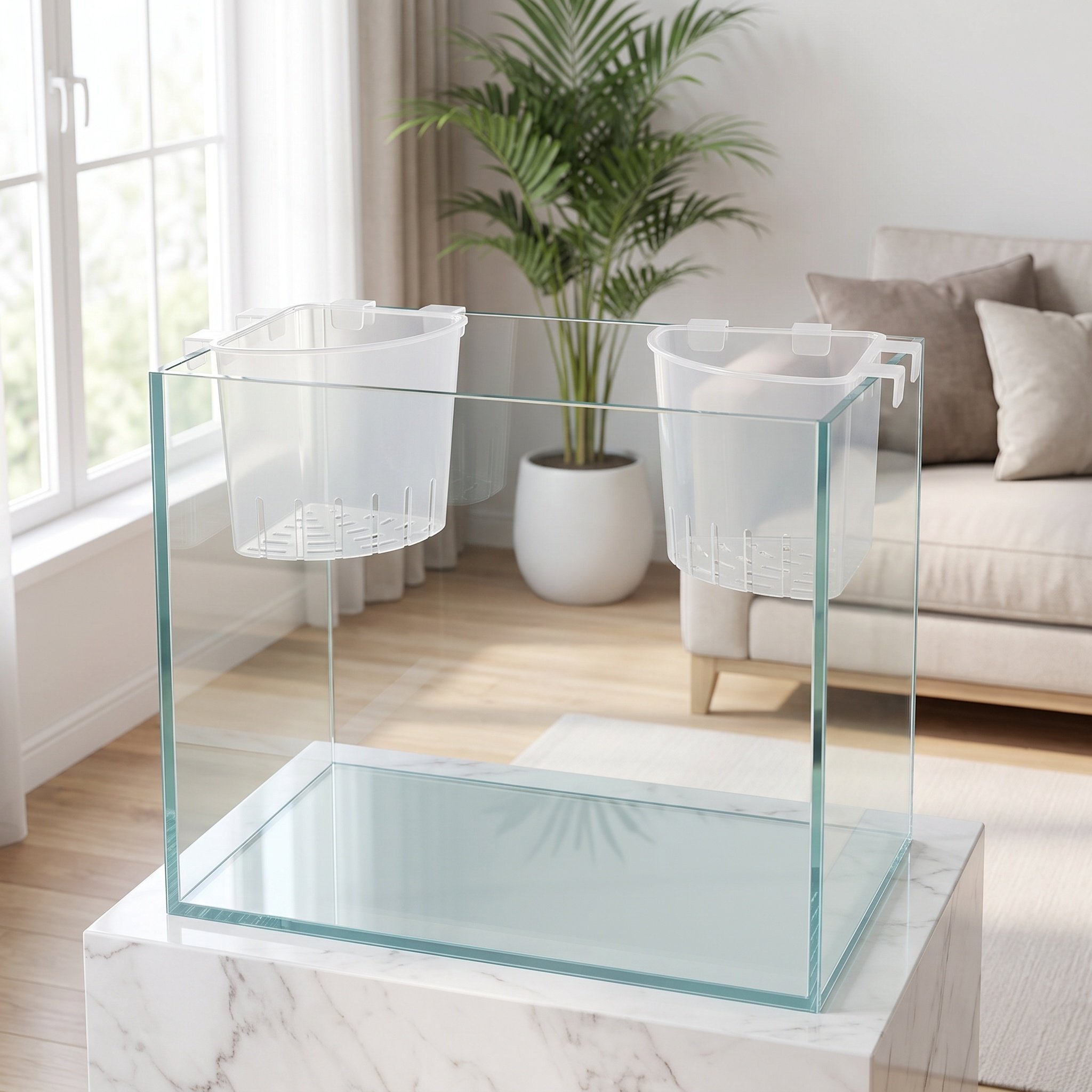 4개입 수족관 걸이형 코너 식물 홀더 플라스틱 화분 포 - Aquarium Plant Holder 리뷰 및 가격