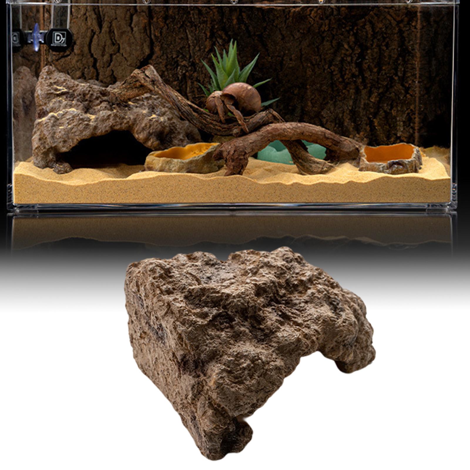 수지 파충류 숨기기 동굴 인공 장식 도마뱀 뱀 거북이  - Aquarium Planting Ideas 리뷰 및 가격